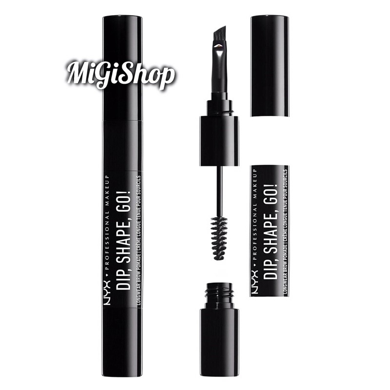 [Hàng Mỹ] Bút Kẻ Lông Mày Dạng Sáp Nyx Dip Shape Go Longwear Brow Pomade 1.2g