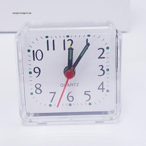 Đồng hồ báo thức mini dạng vuông tiện lợi