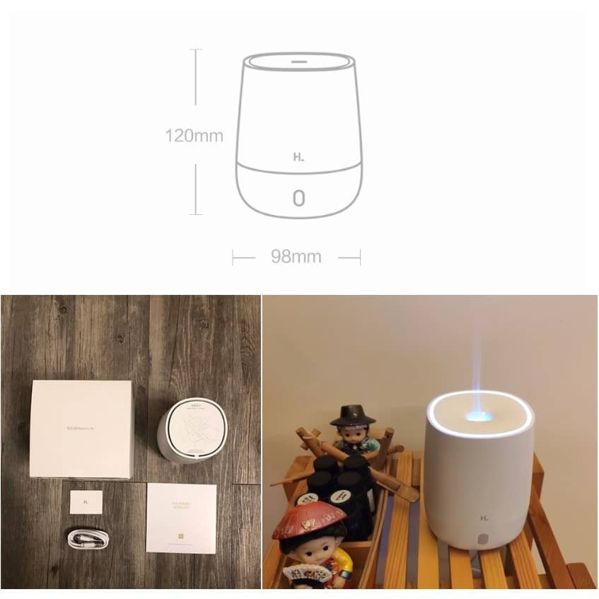 máy xông tinh dầu Xiaomi HL Mini Máy khuếch tán hương thơm không khí Air Humidifier Bảo hành 3 tháng