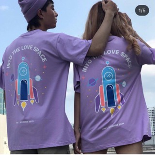 🌹Áo Thun Form Rộng Tên Lửa Tím 2019
