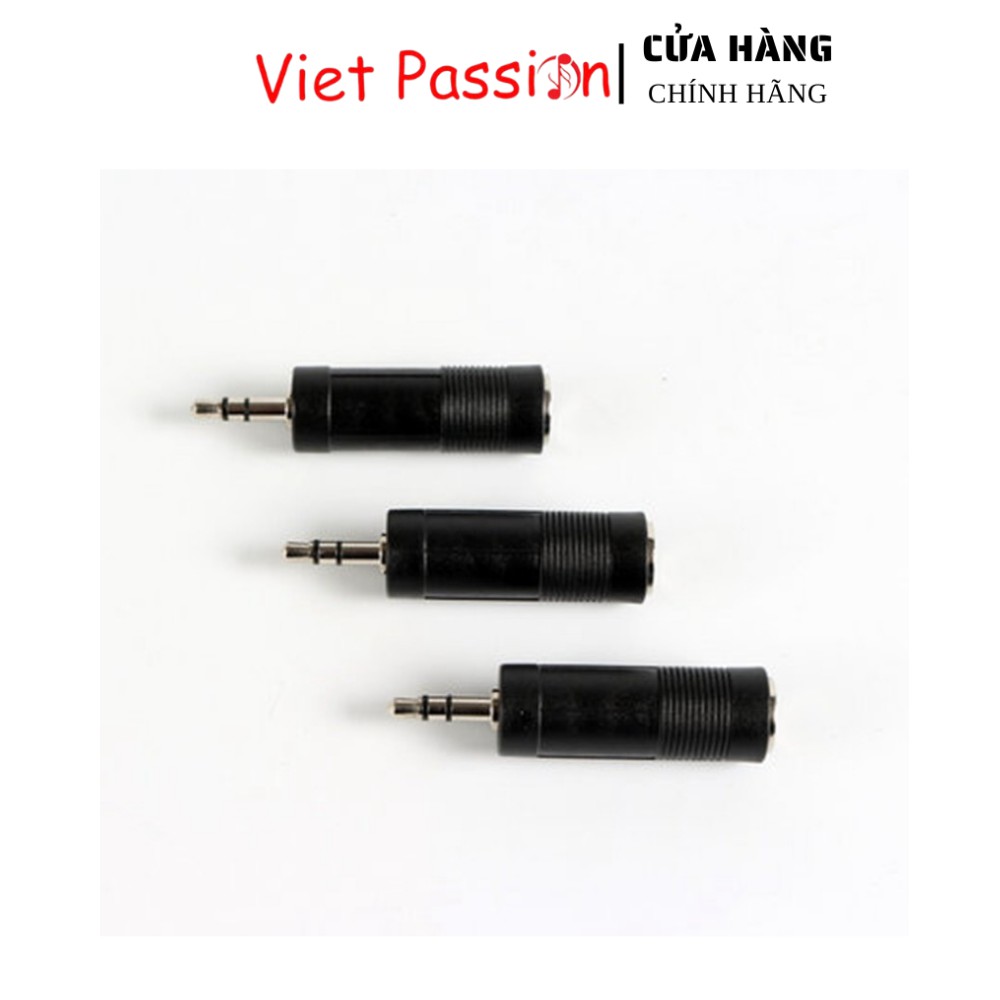 Jack chuyển đổi tín hiệu từ 3,5mm ra 6,5mm hoặc 6,5mm ra 3,5mm chất liệu nhựa Viet Passion