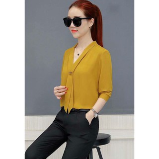 Áo Sơ Mi Công Sở Nữ Dài Tay