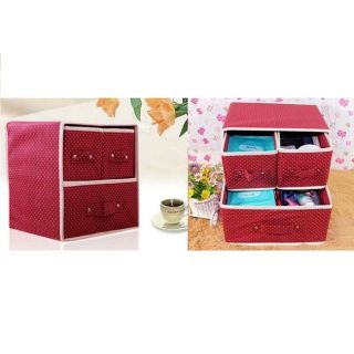 Tủ vải mini 3 ngăn xếp gọn