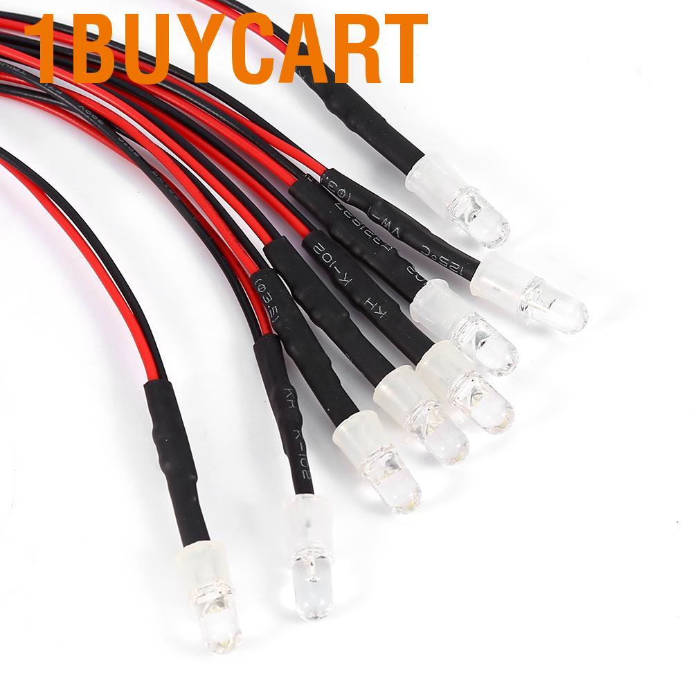 Set đèn 8 LED 4 đỏ trắng làm pha tiện dụng cho xe mô hình 1/10 Crawler