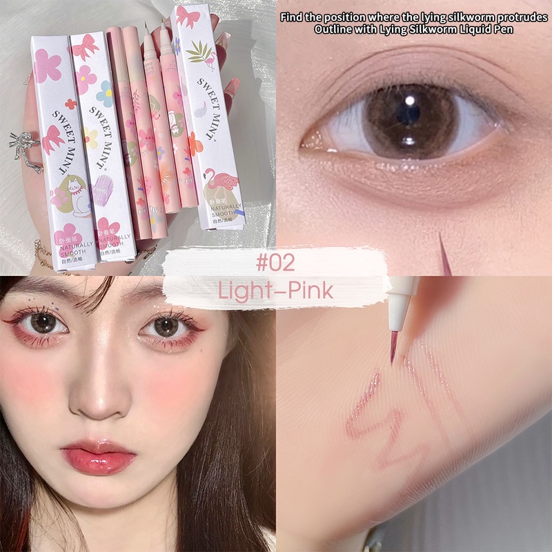 Bút Kẻ Mắt Dạng Lỏng Nhanh Khô Chống Nhòe Tự Nhiên Đầu Cọ Mềm Mịn 6 Màu Lựa Chọn