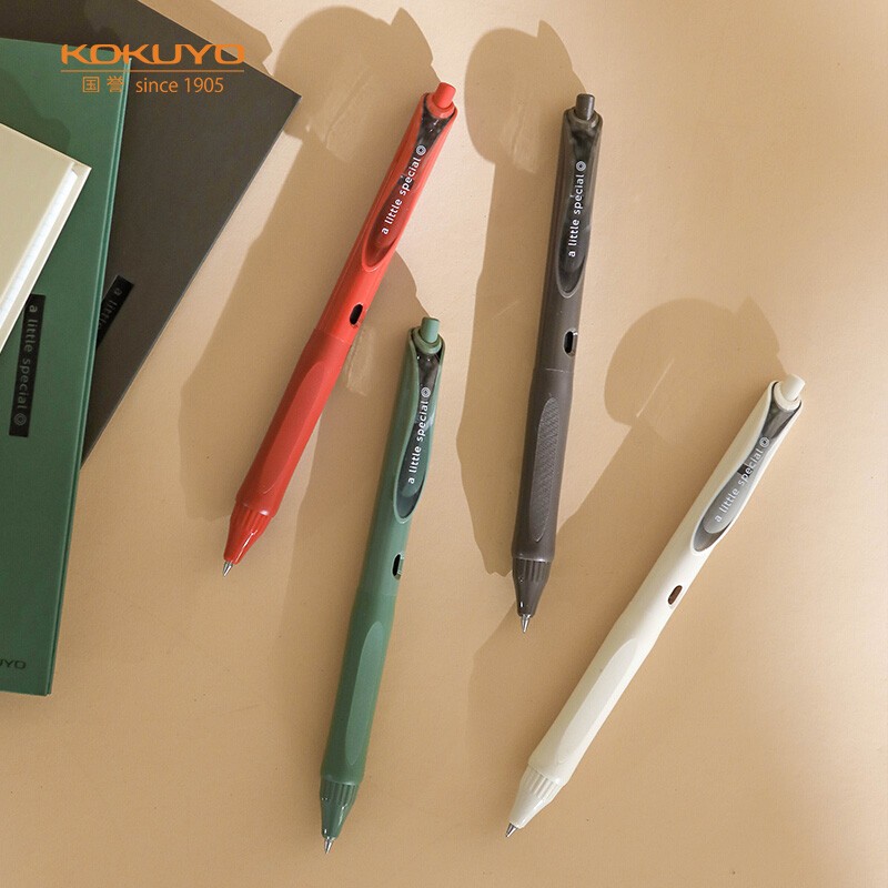 Bút Gel Đen KOKUYO 0.5mm Đơn Giản Tự Nhiên Retro Màu Bút Thùng Khô Nhanh
