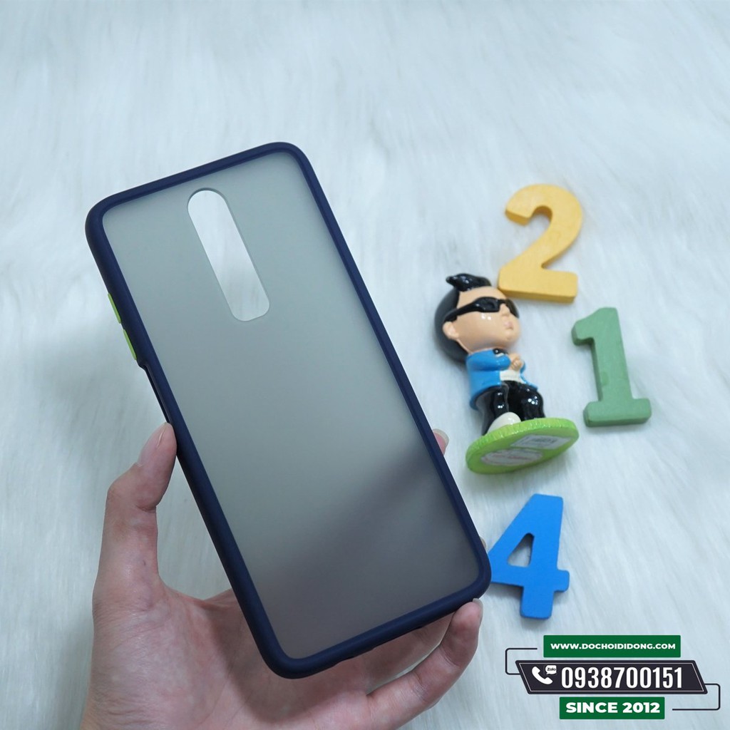 Ốp lưng Xiaomi Redmi K30 viền màu lưng nhám trong chống sốc