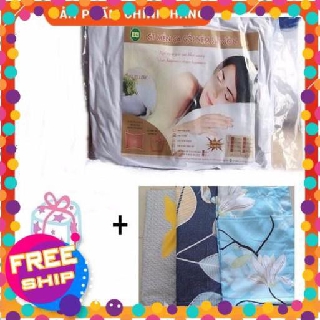 [XẢ HÀNG] ruột gối hơi cao cấp Sài Gòn tặng kèm vỏ gối (Gối nằm, Gối ôm) có dây kéo