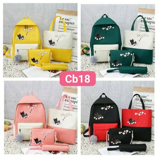COMBO BALO 4 MÓN- MÈO HOA ANH ĐÀO CB18