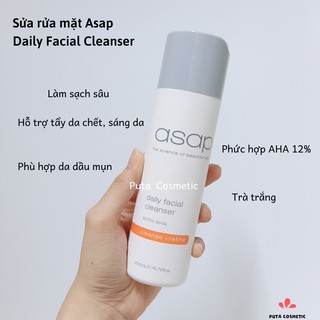 Sữa rửa mặt sạch sâu Asap Daily Facial Cleaser dành cho da dầu mụn