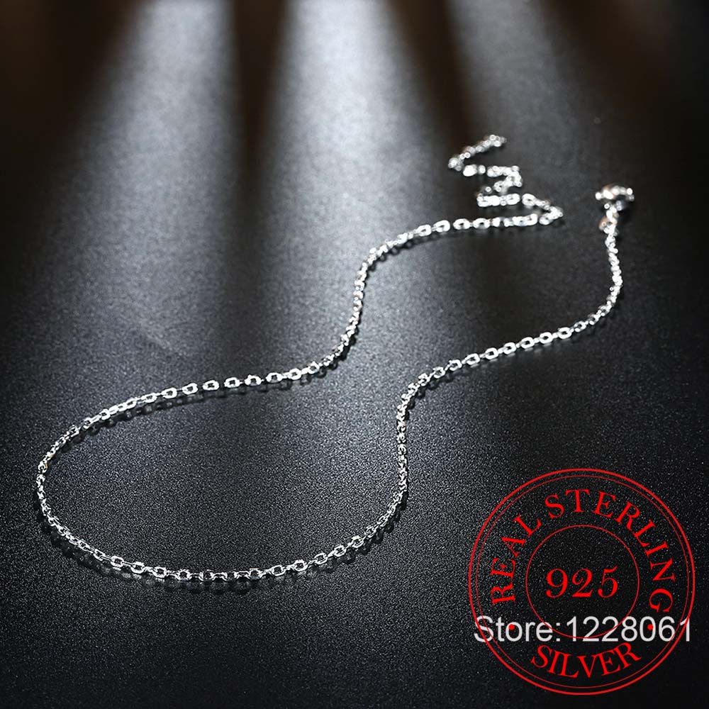 Dây chuyền bạc 925 2MM bản rộng thời trang cho nữ