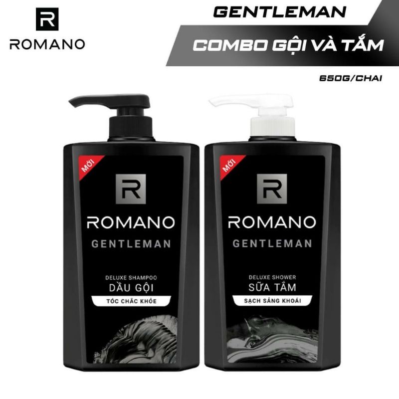 Sữa tắm và dầu gội nam giới ROMNO GEN TLEMAN 650ml