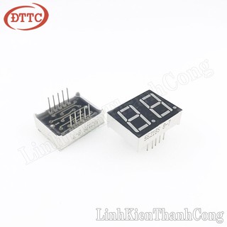 LED 7 thanh 0.56inch 2 số màu đỏ (Anot chung)