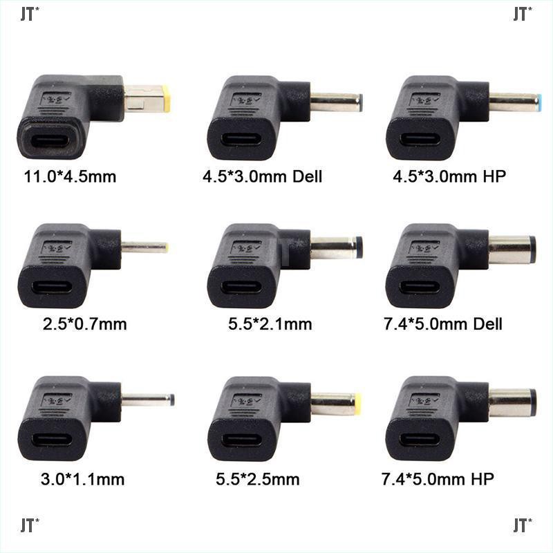 JT"Laptop charger adapter converter usb type c female dc power jack for laptop