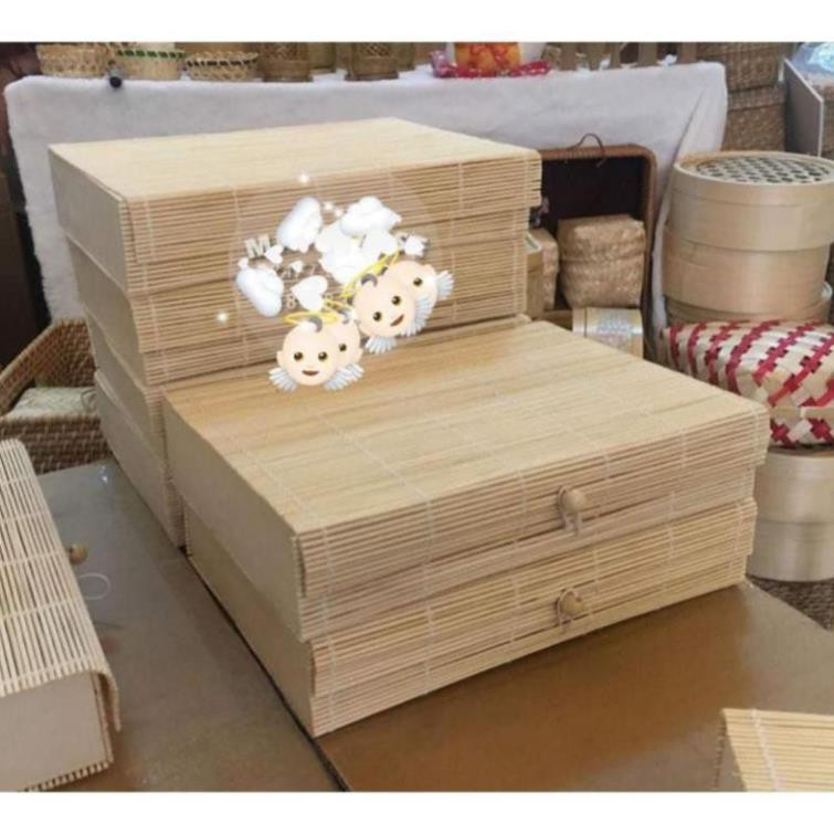 Xưởng SX- Hộp mành tre đựng quà tặng đựng đồ đa năng -Tre Việt
