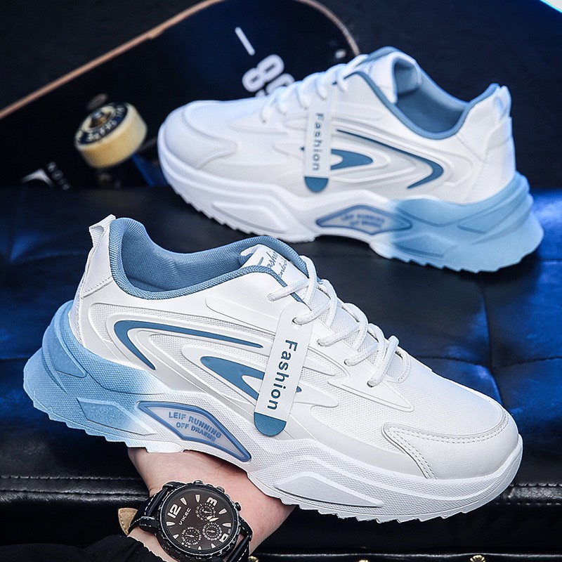 Giày sneaker thể thao phối màu đế cao thời trang - 577