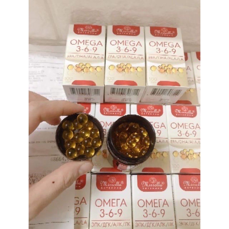 Omega 3 6 9 Mirrolla của Nga 100 viên - Omega 369 Nga