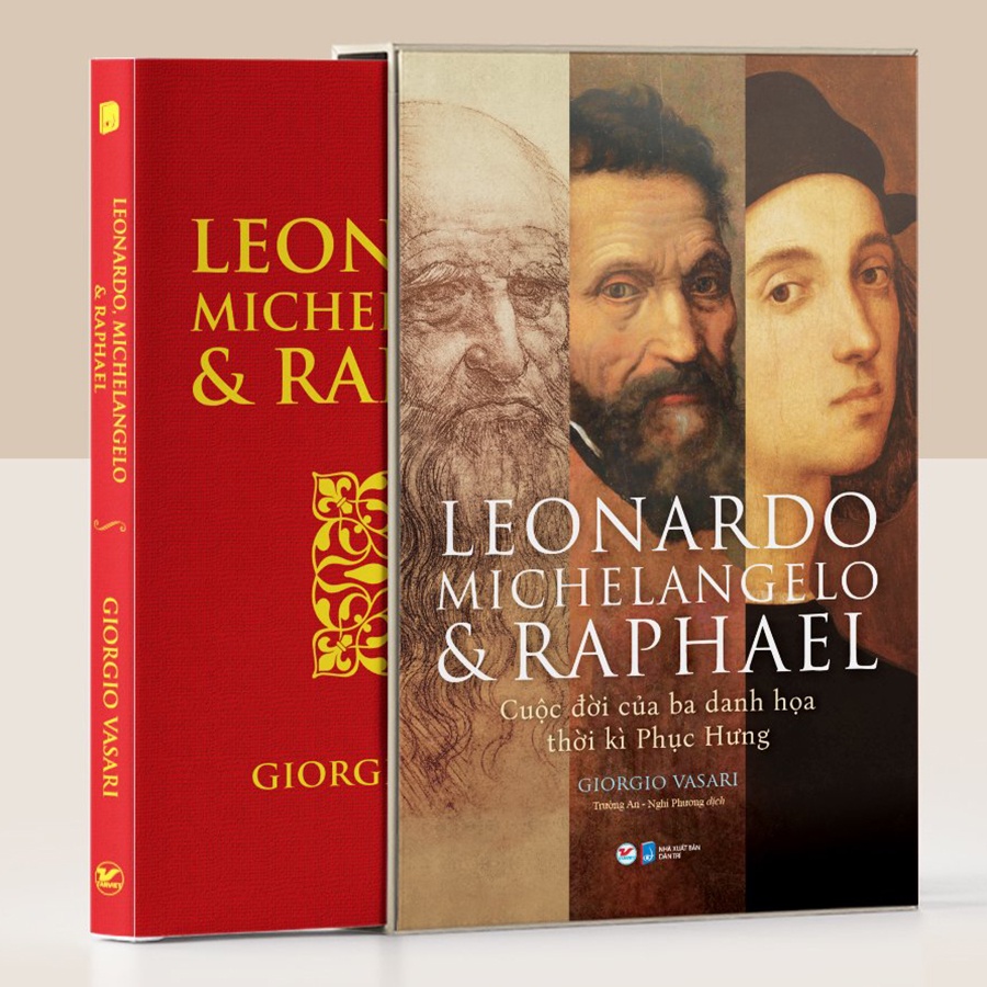 Sách - DELUXE BOOKS - Leonardo, Michelangelo và Raphael - Cuộc Đời Ba Danh Họa Thời Kì Phục Hưng tv