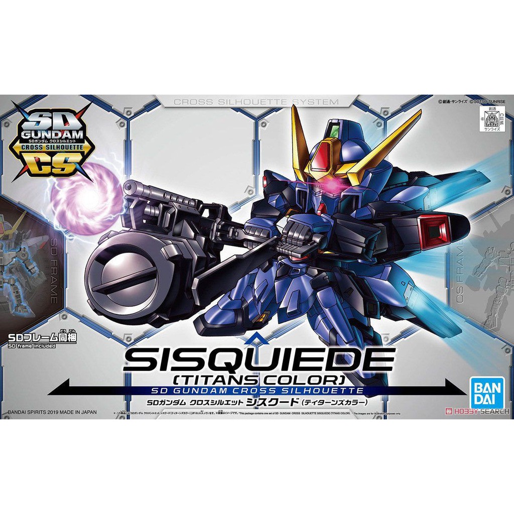 MÔ HÌNH LẮP RÁP SD GUNDAM CROSS SILHOUETTE SISQUIEDE (TITANS COLOR)