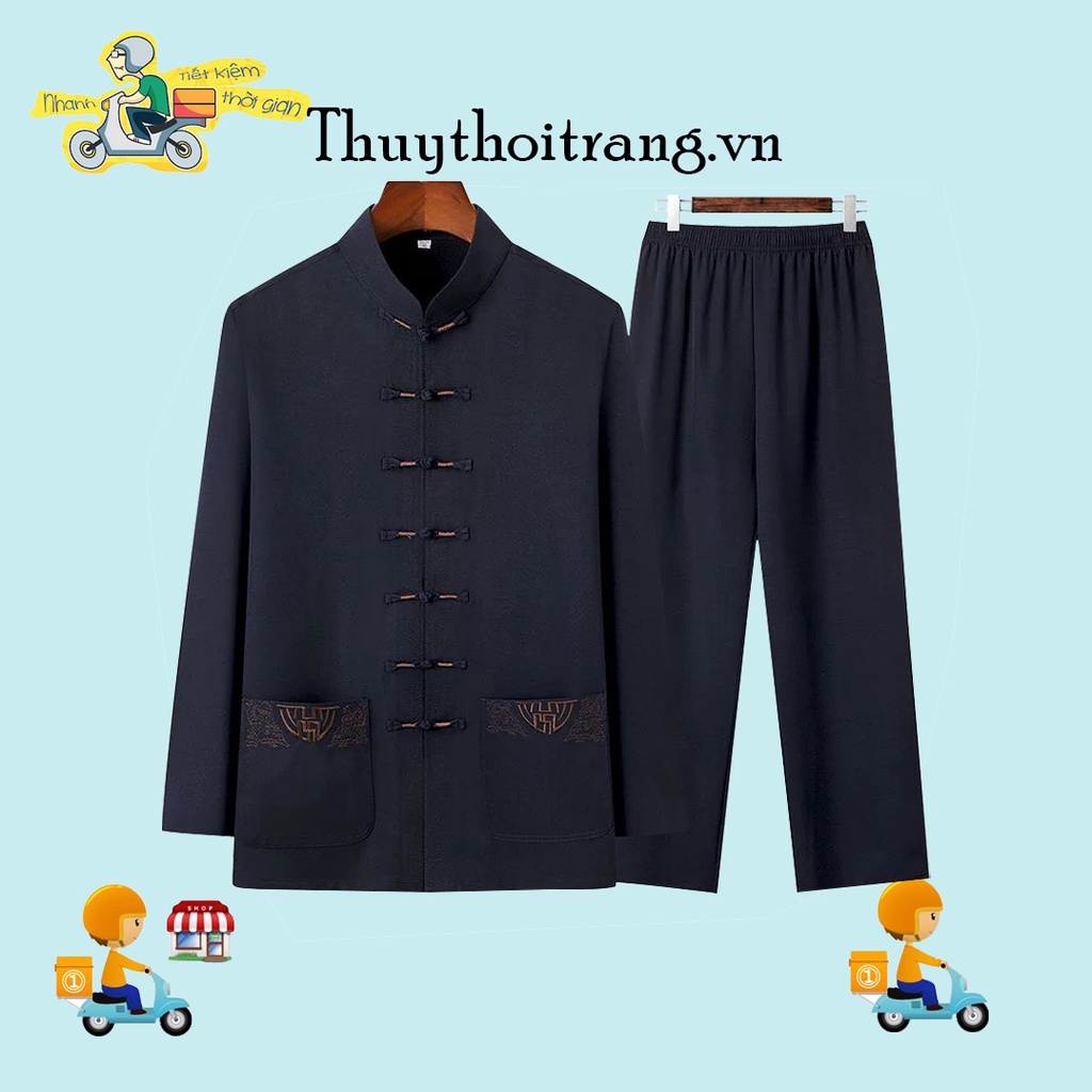 Mẫu bộ đũi tay dài TRUNG NIÊN, Hàng cực đẹp, Chất chuẩn đũi mộc, Món quà tặng người thân yêu!