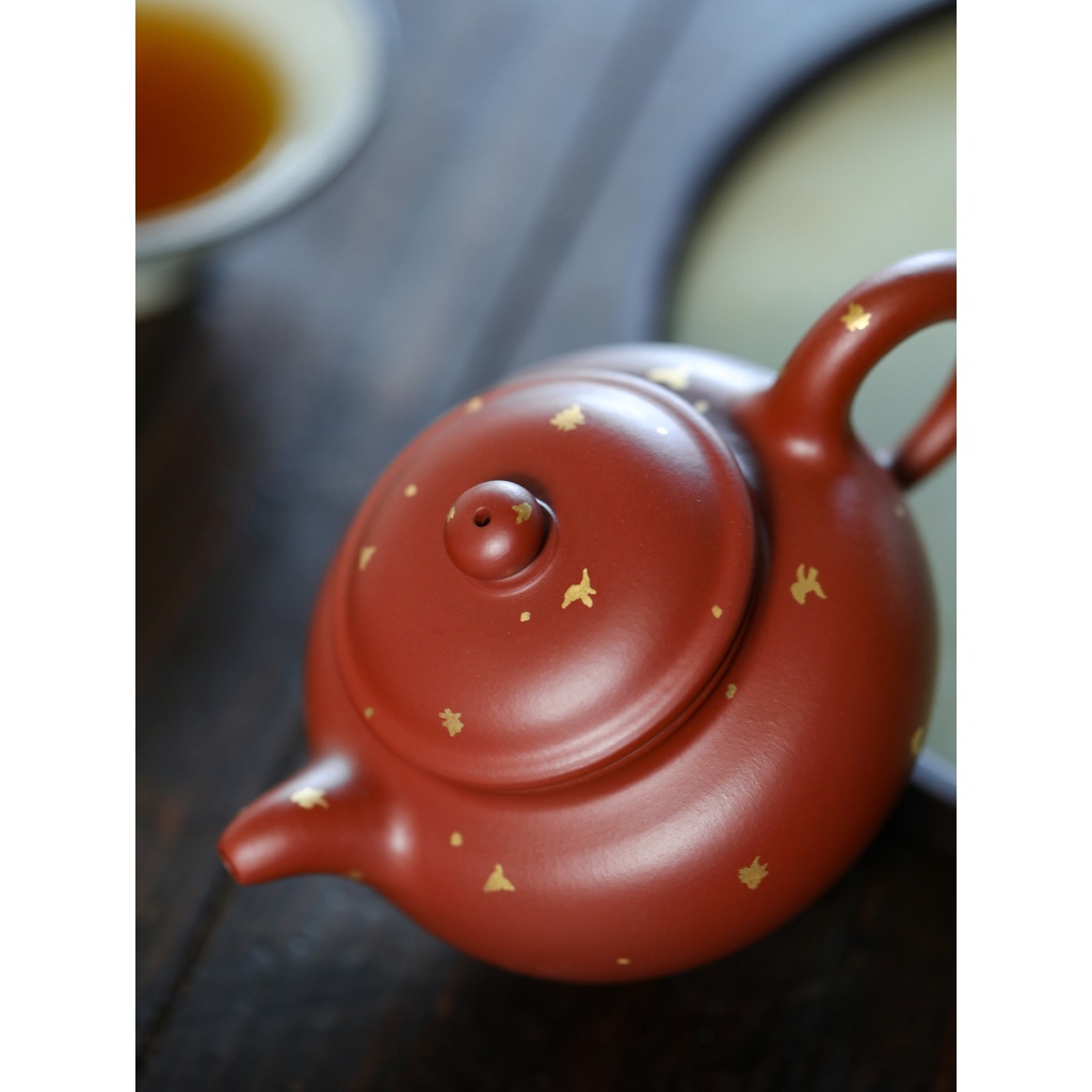 Ấm Tử Sa Nghi Hưng Phan Hồ Tát Kim 200 ml (Đại Hồng Bào)