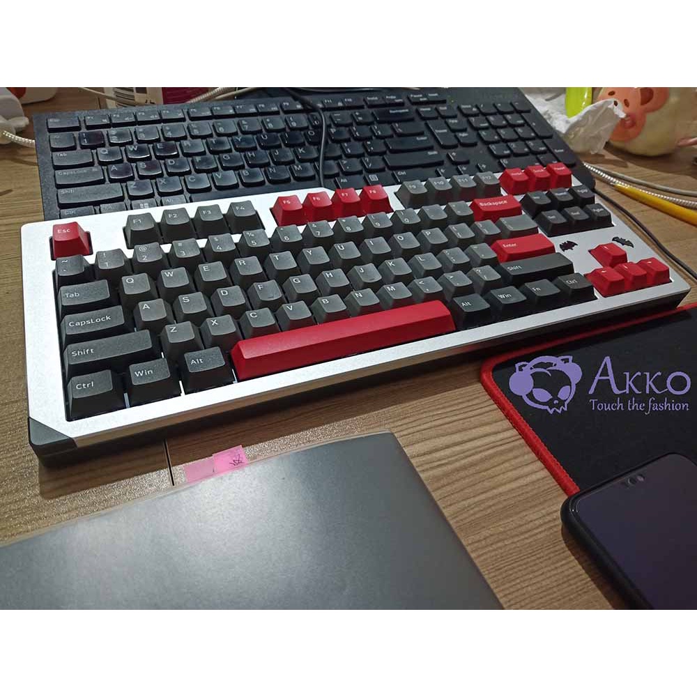 Bộ nút bàn phím cơ AKKO Keycap set Psittacus Cherry profile (PBT Double-Shot - 157 nút)