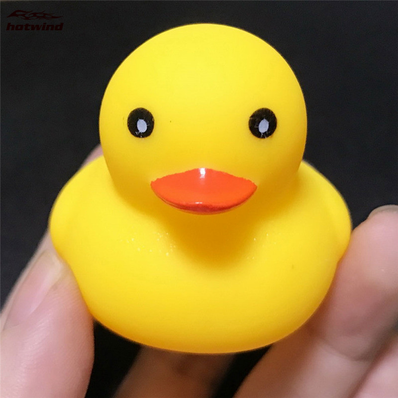 Đồ chơi bóp hơi hình chú vịt màu vàng bằng cao su cho trẻ em khi tắm