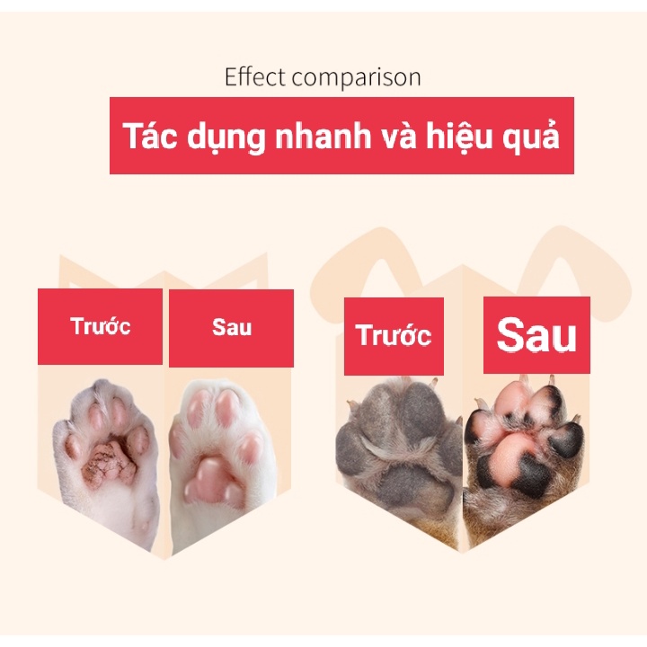 "Hỏa Tốc'' Kem dưỡng chăm sóc đệm bàn chân, lòng bàn chân cho chó mèo thú cưng Paw Soother