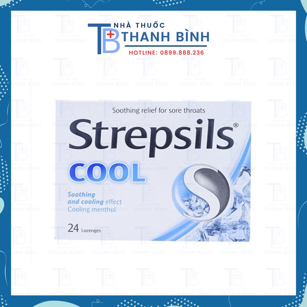 STREPSIL Viên Ngậm Thái Giúp Giảm Đau Họng, Rát Họng Đủ Vị Hộp 24 Viên.