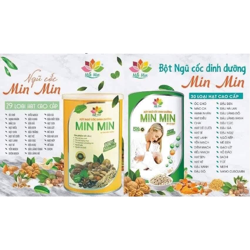 Ngũ Cốc Lợi Sữa - Mẫu mới, Bột Ngũ Cốc Bầu Min Min (500GAM)