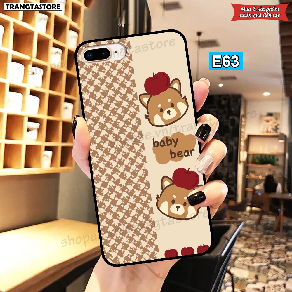 Ốp Lưng iPhone 5 6 6s 6plus 7 8 7Plus 8Plus SE 2020  in hình chú chó dễ thương