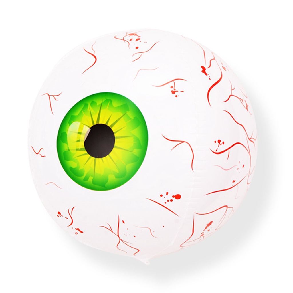 Bong Bóng Bơm Hơi Hình Mắt Bí Ngô 22Inch Trang Trí Tiệc Halloween