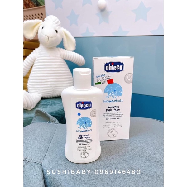 Sữa tắm gội Chicco 200ml chống rôm sảy cho bé