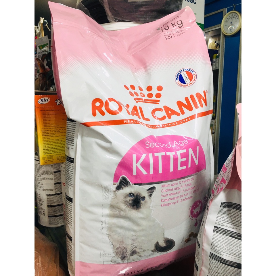 ROYAL CANIN KITTEN HẠT THỨC ĂN CHO MÈO 1-12 THÁNG túi  10 kg