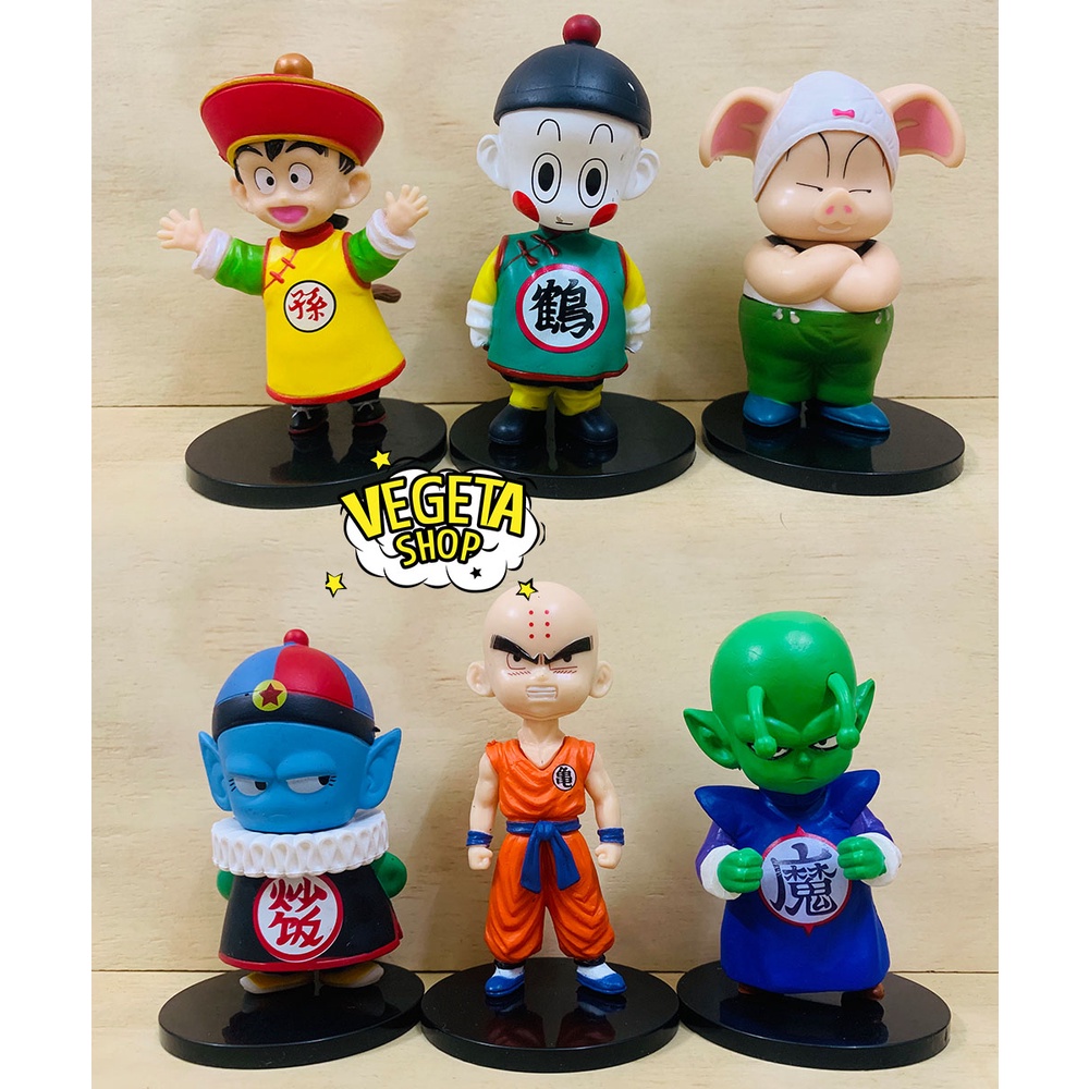 Mô hình Dragon Ball - Krillin Chiaotzu Chanxu Oolong Uron Pilaf Piccolo Son Gohan Songohan - Bán lẻ - Cao 10~12cm