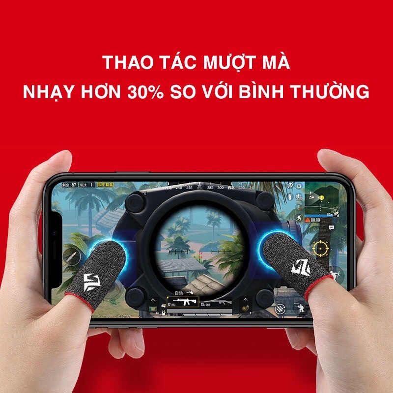 Bao Tay Chơi Game ff, Pubg, Liên Quân.... Găng tay chơi game Chống Mồ Hôi, Siêu Nhạy, Co Giãn Cực Tốt Bằng Sợi Carbon