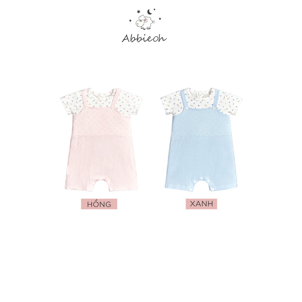 Bộ body sơ sinh ABBIEOH đồ bộ sát nách cho bé trai và bé gái | 3M-12M | BD416-418