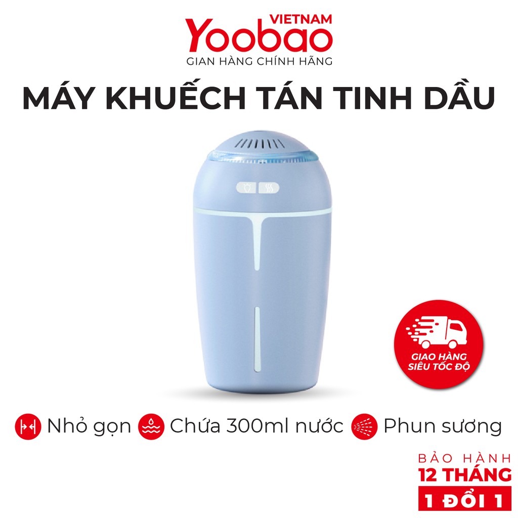 Máy phun sương khuếch tán tinh dầu YOOBAO YB-H05 Dung tích 300ml Chống khô da - Hàng chính hãng - Bảo hành 12 tháng 1 đổ