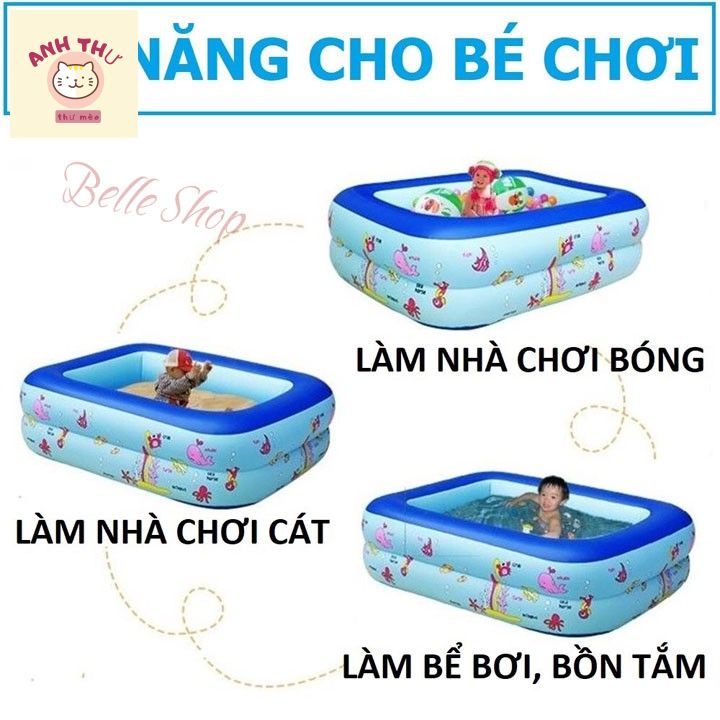 Bể bơi phao đủ cỡ hồ bơi bơm hơi cho trẻ em bé MẪu MỚI   .