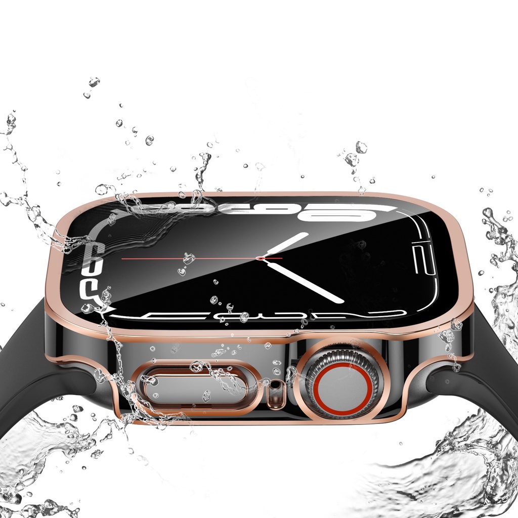 Ốp Kính Cường Lực Cho Đồng Hồ Thông Minh AW IWatch VS Dây Cao Su Series 7/6/5/SE/4/3/2/1 Size 38-40-41-42-44-45mm