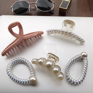 Set 5 món kẹp tóc kèm túi đựng tiện lợi
