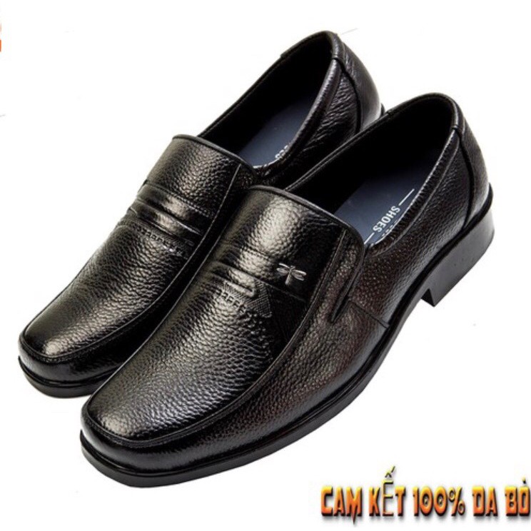[Siêu rẻ] Giày nam da bò đế cao su được khâu chắc chắn ,Mẫu giày da dành cho phái mạnh .G242 | BigBuy360 - bigbuy360.vn