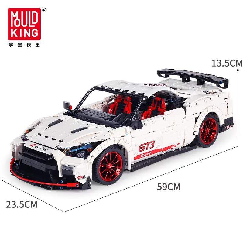Đồ chơi Lắp ghép Mô hình Mould King 13172 Xếp hình siêu xe Nismo Nissan GTR GT3 - 3358
