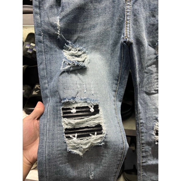 Quần Biker Nam nam vá thỏ 2022