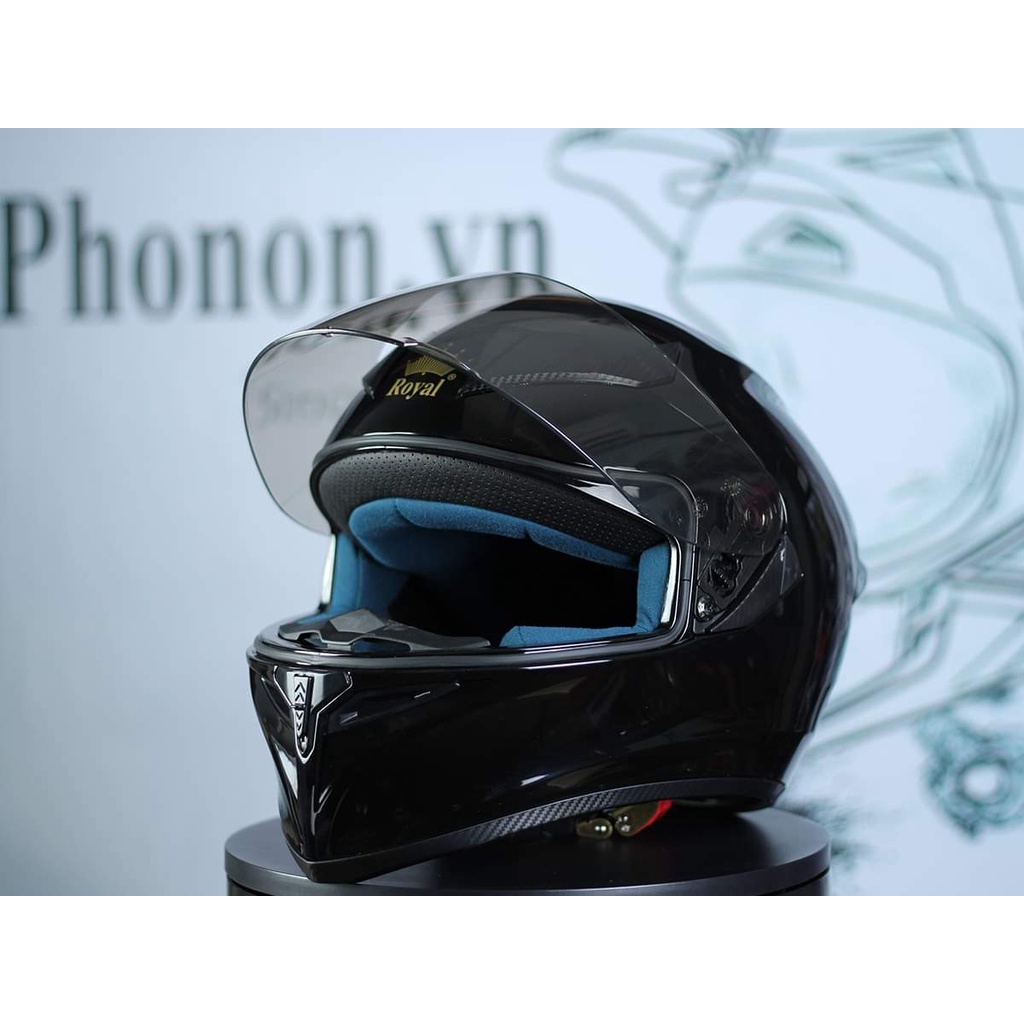 MŨ BẢO HIỂM FULLFACE 1 KÍNH ROYAL M138B LÊN TEM EXCITER TRẮNG - Tapu Shop