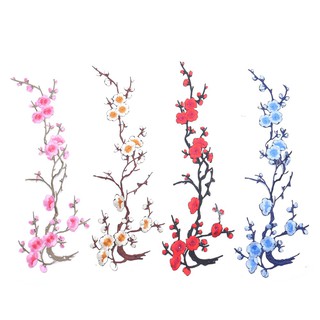 Sticker dán in áo họa tiết cành hoa anh đào nhiều màu sắc