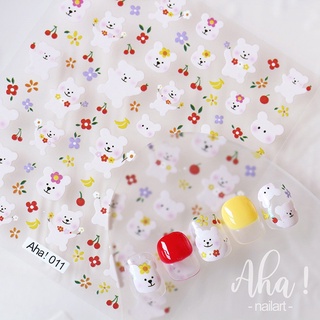 Sticker 3D Hàn Quốc Đáng Yêu  | Hình dán móng tay Aha