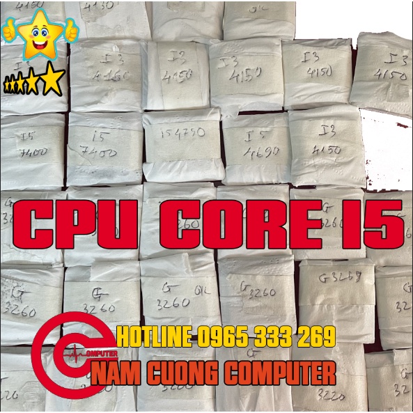 CPU sk 1150, i5 4460 / i5 4570/ i5 4590/ i5 4690/ xeon 1220v3, chíp máy tính chạy trên main h81, b85, h97, z97