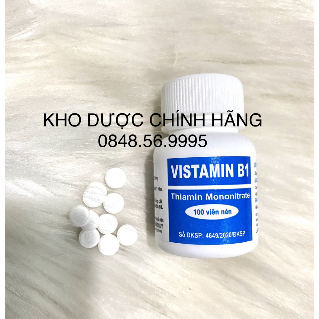 VISTAMIN B1 lọ 100 viên - Bổ sung Vitamin B1 cho cơ thể, hỗ trợ cải thiện tình trạng thiếu vitamin nhóm B1