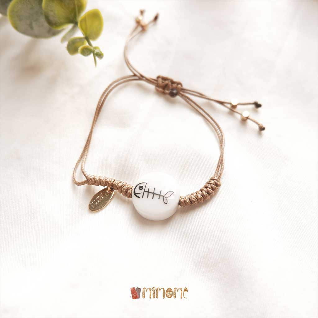 Vòng gốm mèo và xương cá dây rút | BigBuy360 - bigbuy360.vn